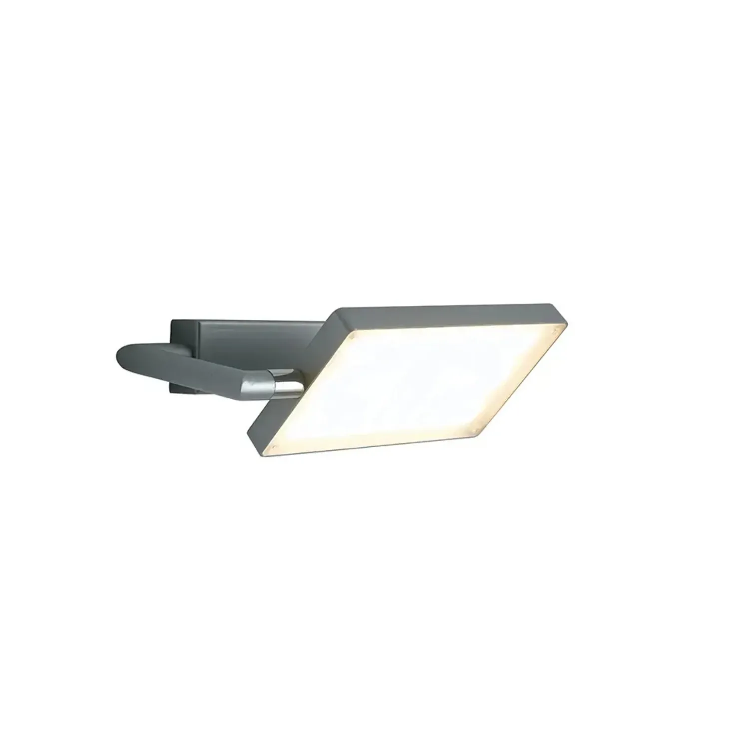 Applique LED da parete Book grigia 1300 lm 17x26x25 cm