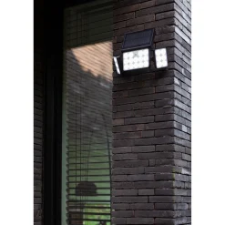 Applique LED solare da esterno Tuda Smart Home 3x13 W 1500 lm 2700-6500 K nero