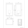 Applique per esterni Trio Garonne 1xE27 max. 60 W antracite