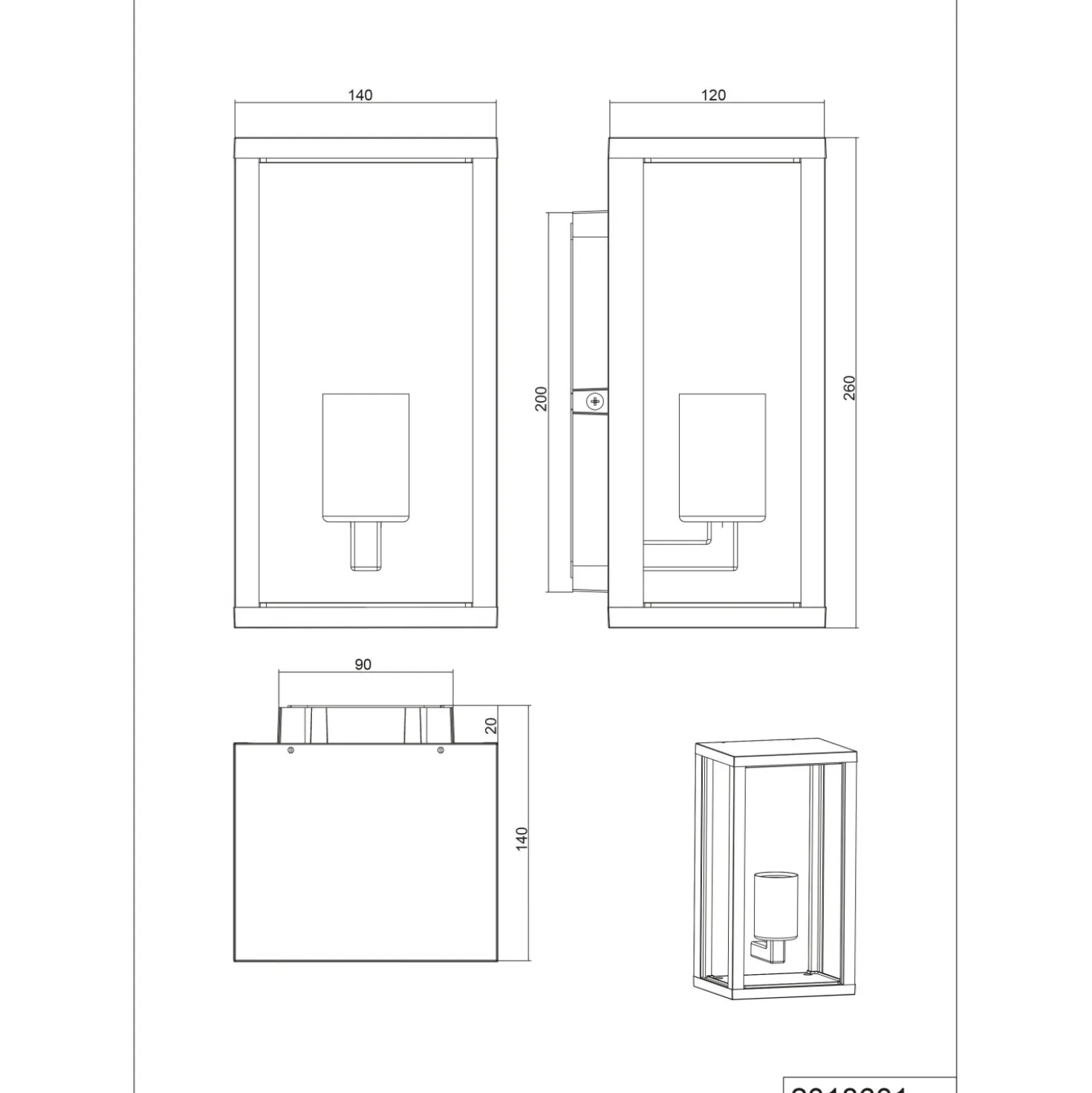 Applique per esterni Trio Garonne 1xE27 max. 60 W antracite
