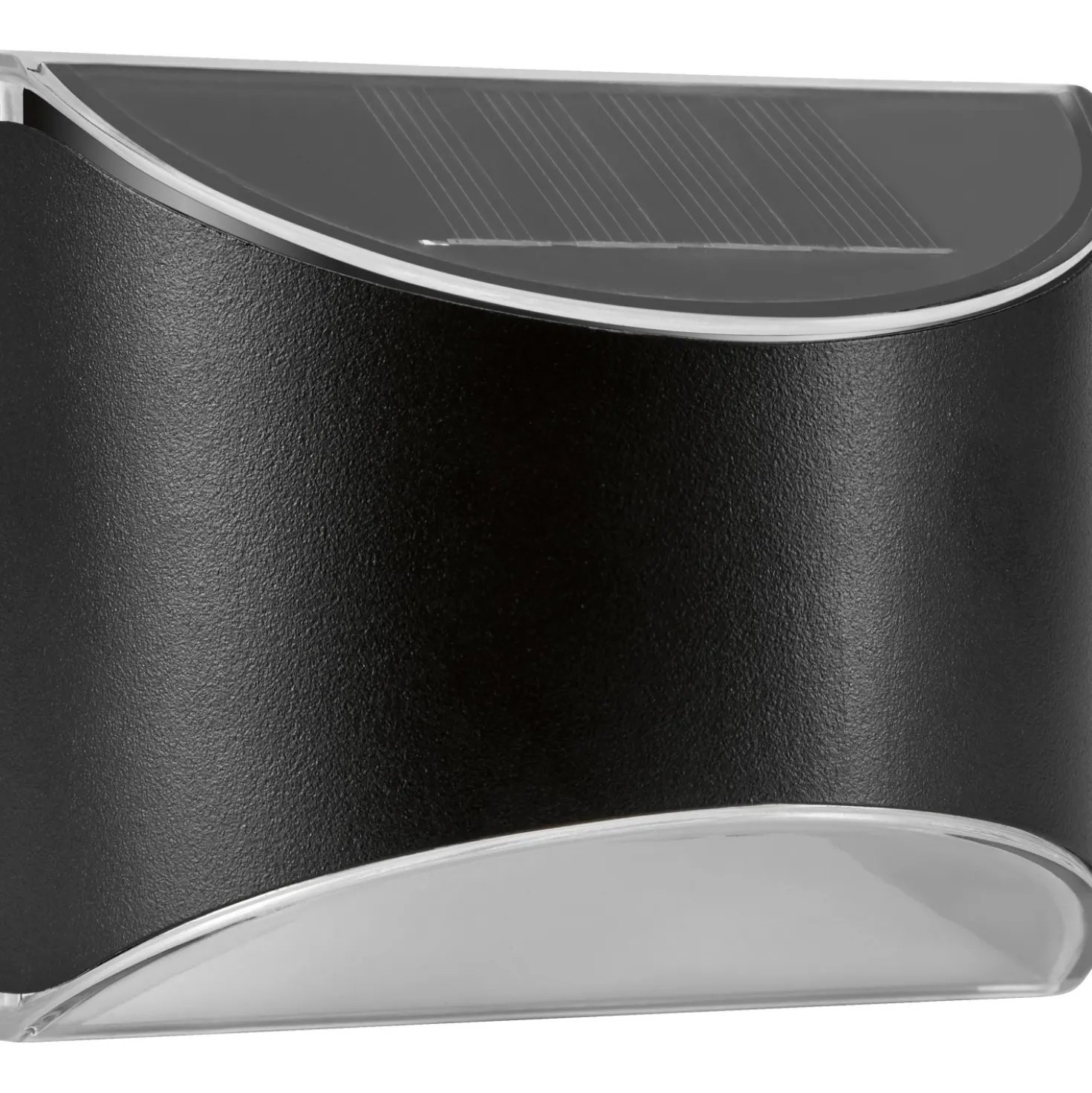 Applique solare LED Nero 2 pz