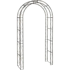 Arco per rosai brunito H 230 cm nero e oro