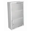 Armadietto con chiave Today in acciaio inox e vetro 27x57x12 cm