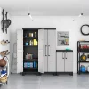 Armadio alto in plastica Keter Detroit Grigio chiaro 182x65x45 cm