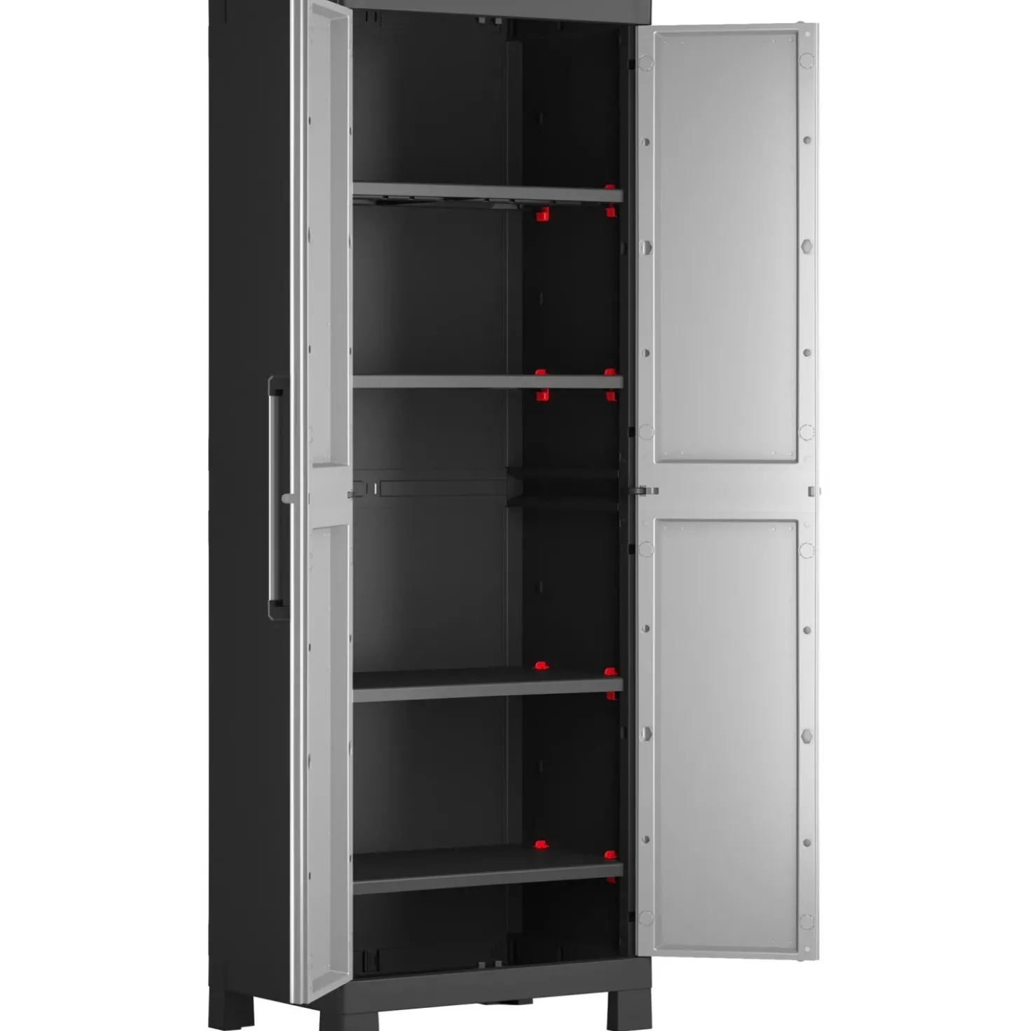 Armadio alto in plastica Keter Detroit Grigio chiaro 182x65x45 cm