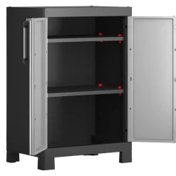 Armadio basso in plastica Keter Detroit Grigio chiaro 97x65x45 cm