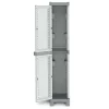 Armadio da esterno alto ad 1 anta con 6 vaschette 35x44x188 cm