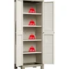 Armadio da esterno alto KIS Excellence in resina 4 ripiani P 15 kg 45x65x182 cm