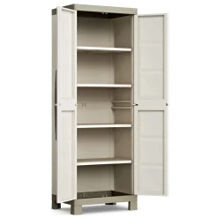 Armadio da esterno alto KIS Excellence in resina 4 ripiani P 15 kg 45x65x182 cm