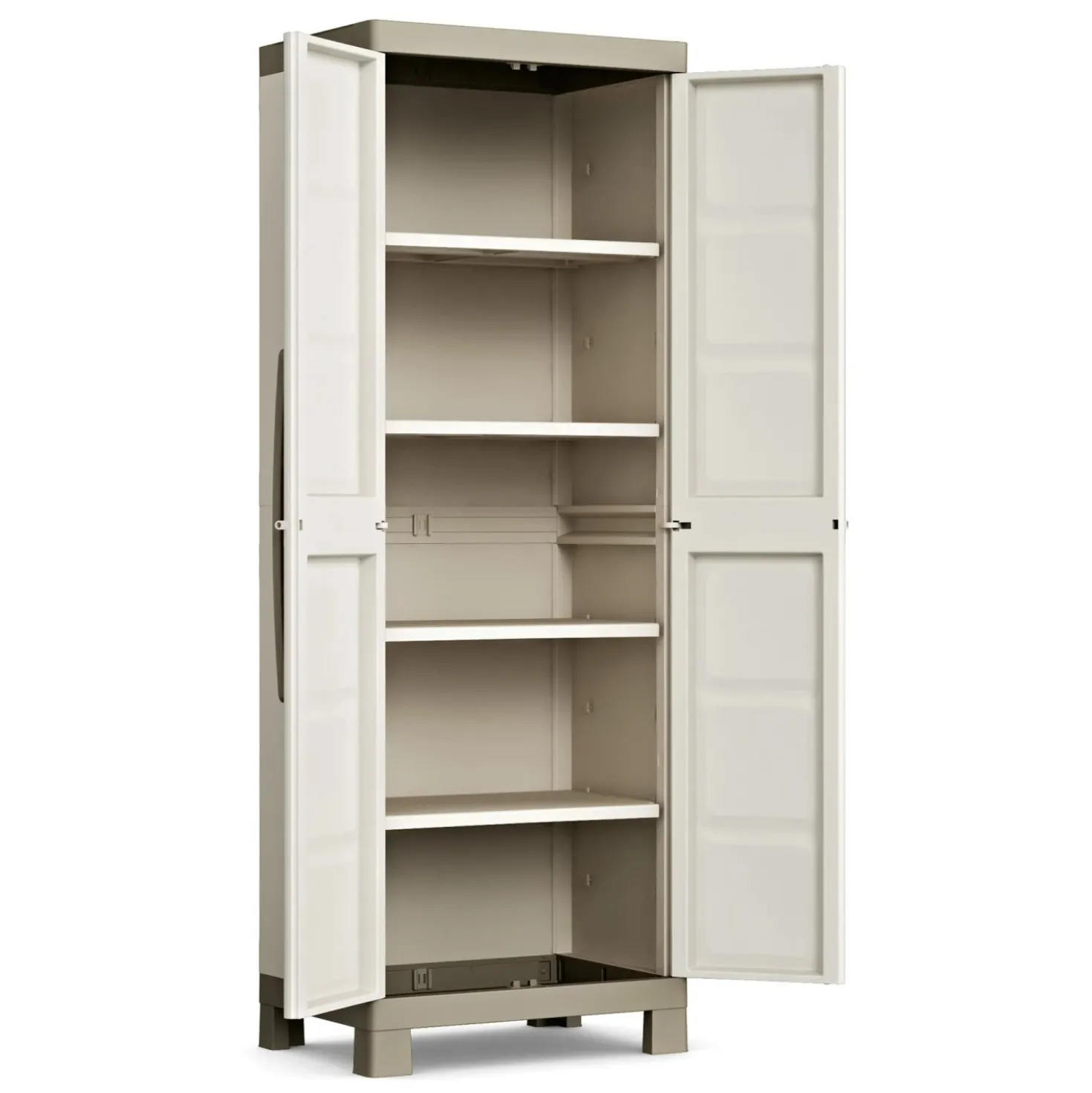 Armadio da esterno alto KIS Excellence in resina 4 ripiani P 15 kg 45x65x182 cm