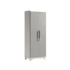 Armadio da esterno alto Linear Wood in plastica 3 ripiani P 15 kg 173x68x39 cm
