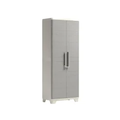 Armadio da esterno alto Linear Wood in plastica 3 ripiani P 15 kg 173x68x39 cm
