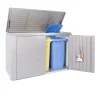 Armadio da esterno basso Biohort HighBoard 200x84x127 cm grigio quarzo