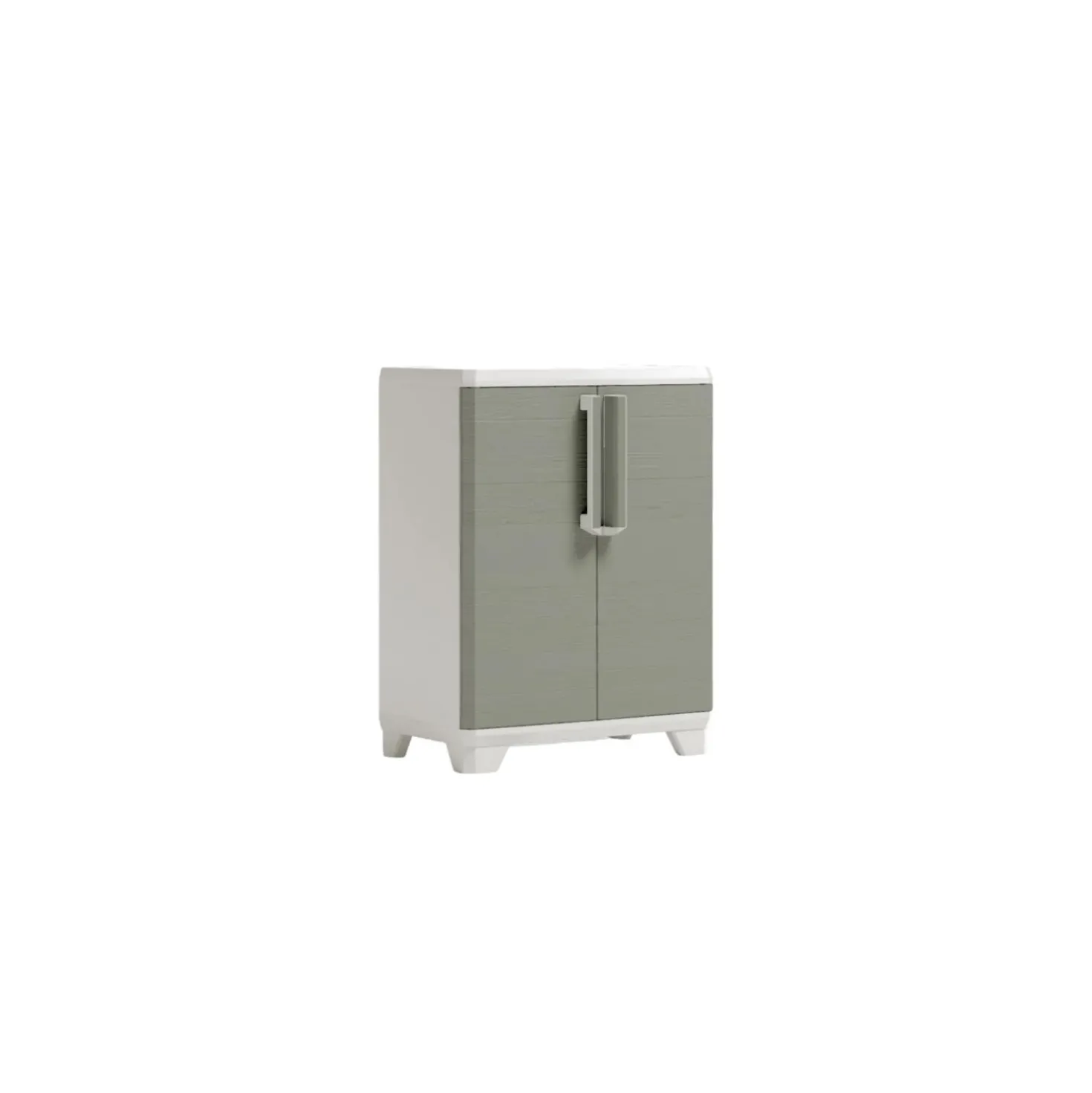 Armadio da esterno basso Linear Wood in plastica 1 ripiano P 15 kg 90x68x39 cm