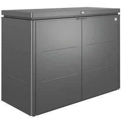 Armadio da esterno basso Biohort HighBoard 160x70x118 cm grigio scuro