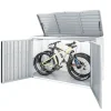 Armadio da esterno basso Biohort HighBoard 160x70x118 cm argento