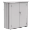 Armadio da esterno Biohort Romeo 140x132x57 cm argento