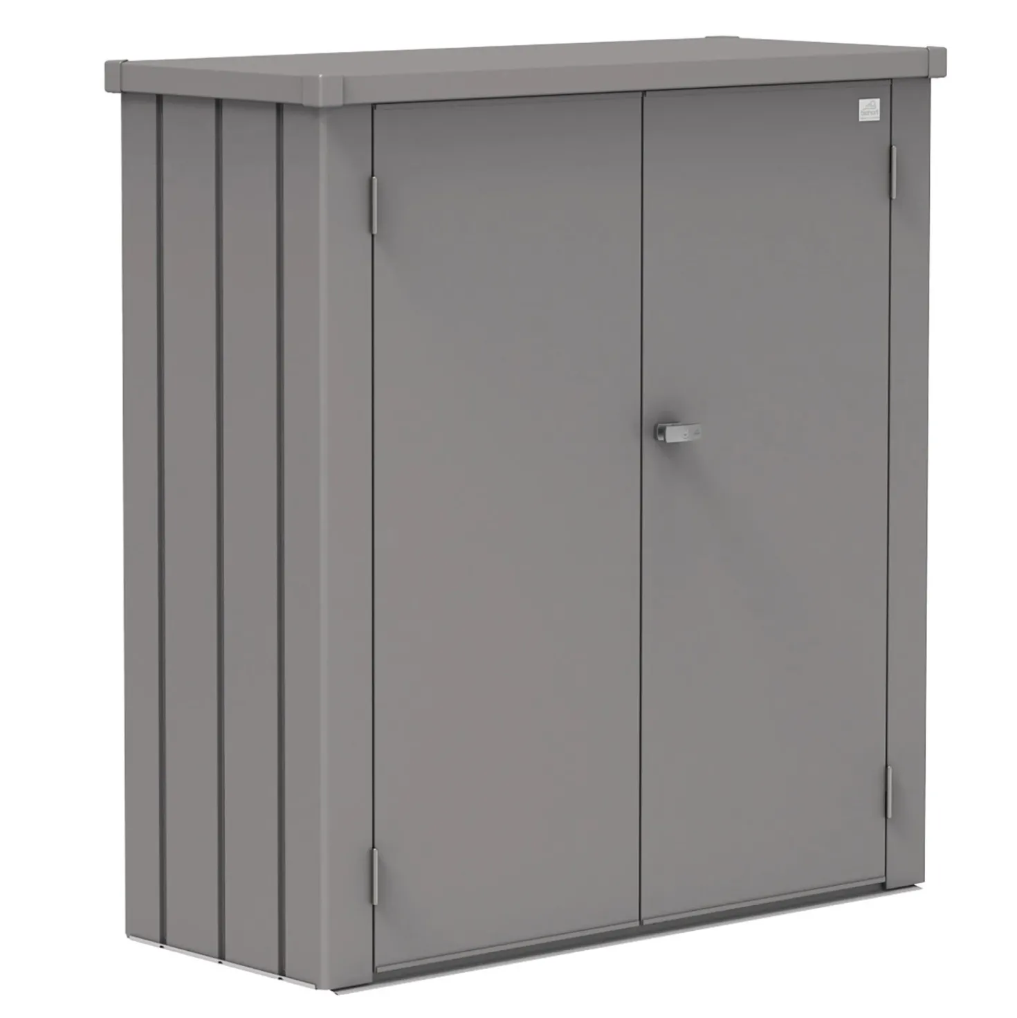Armadio da esterno Biohort Romeo 140x132x57 cm grigio quarzo