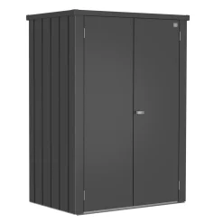 Armadio da esterno Biohort Romeo 181x132x87 cm grigio scuro metallizzato