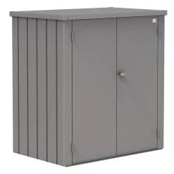 Armadio da esterno Biohort Romeo 140x132x87 cm grigio quarzo