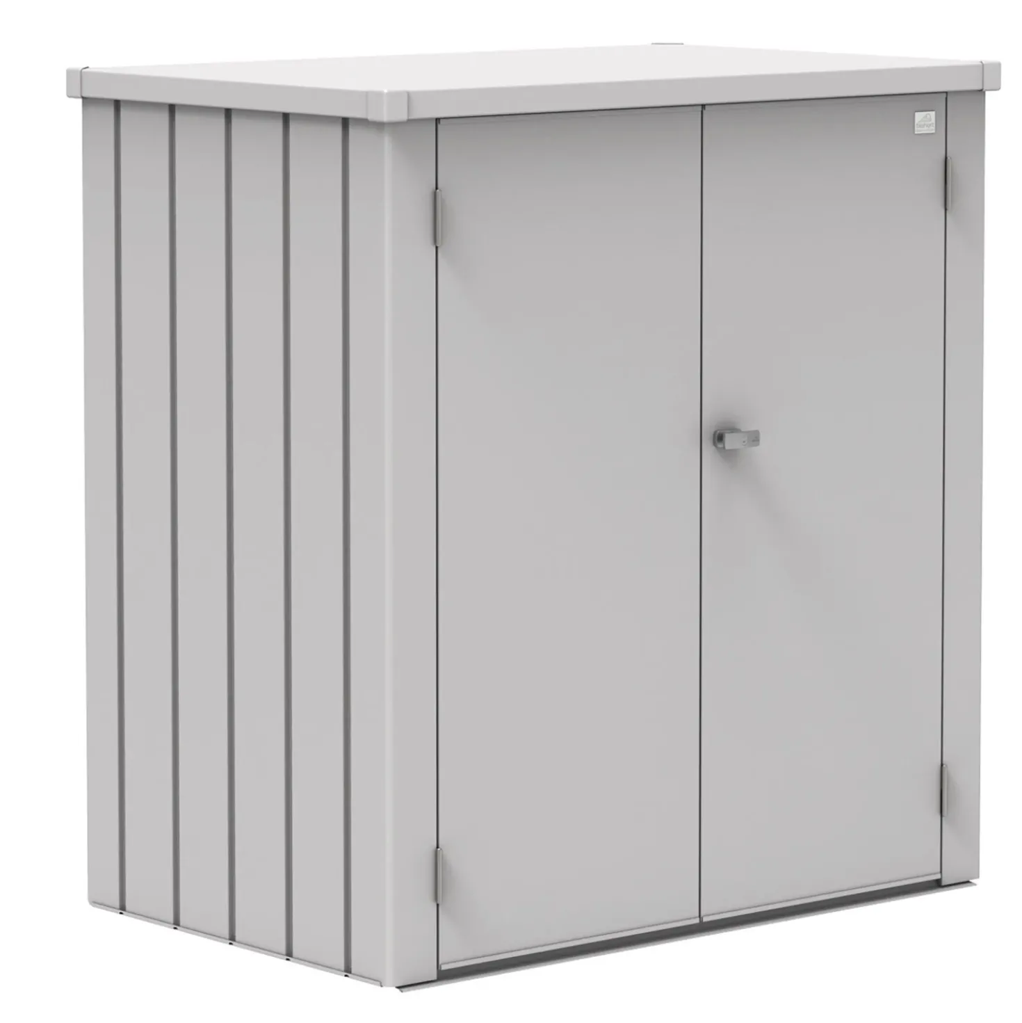 Armadio da esterno Biohort Romeo 140x132x87 cm argento