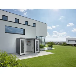Armadio da esterno Biohort L 230 cm grigio scuro metallizzato