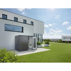Armadio da esterno Biohort L 230 cm grigio scuro metallizzato