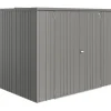 Armadio da esterno Biohort L 230 cm grigio quarzo metallizzato