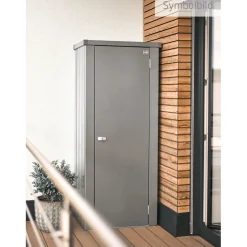 Armadio da esterno Biohort Julia taglia M grigio quarzo metallizzato