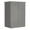 Armadio da esterno Biohort Romeo 181x132x87 cm grigio quarzo metallizzato