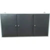 Armadio porta attrezzi 3 ante 120x20x60 cm nero