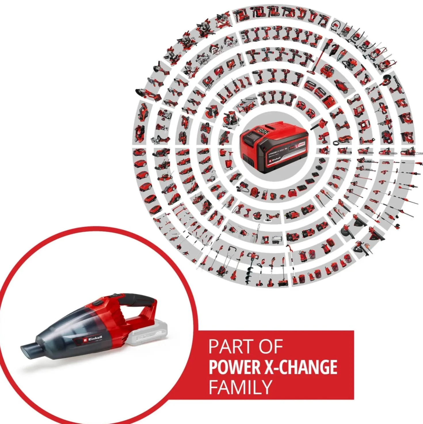 Aspirapolvere a batteria portatile Einhell TE-VC 18 V