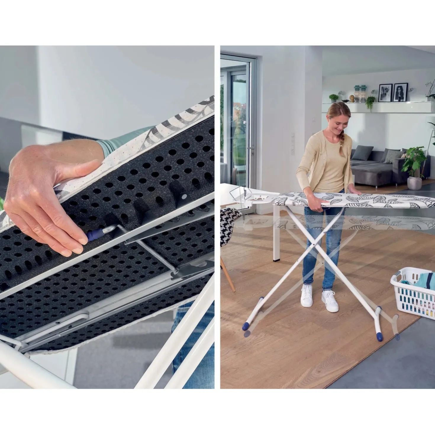 Asse da stiro Air Board Express L MAXX Solid 130x45 cm altezza 76-100 cm
