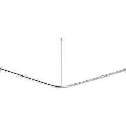 Asta tenda doccia Idrostile con kit montaggio 50x150x800 mm acciaio lucido