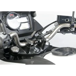 Attacco per manubrio Titan Strap multifunzione regolabile nero/grigio