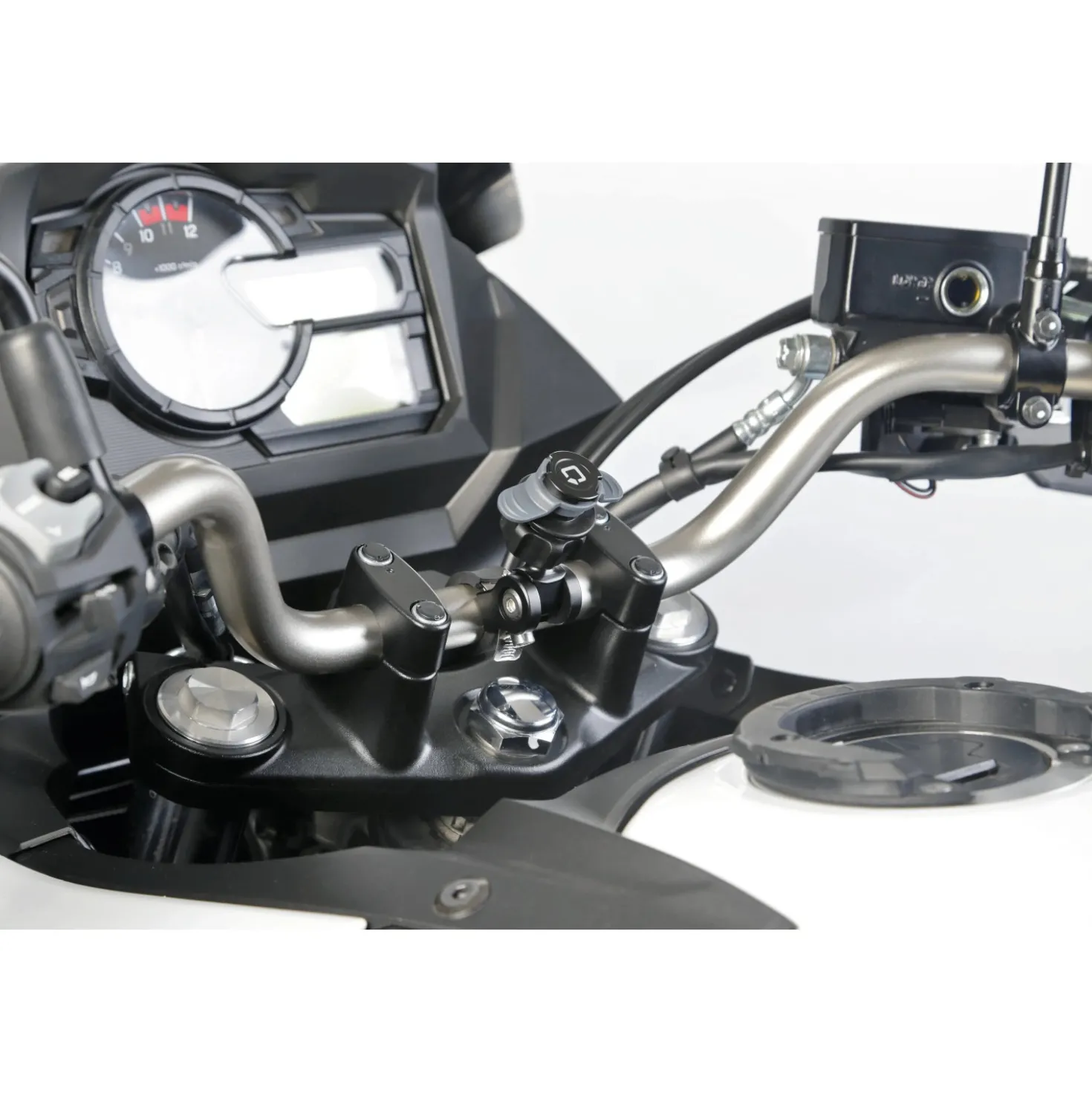 Attacco per manubrio Titan Strap multifunzione regolabile nero/grigio