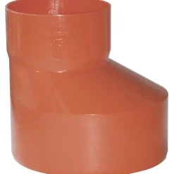 Aumento conico eccentrico in PVC arancione Ø 80 - 125 mm