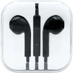 Auricolari stereo Nero con microfono controller e connettore jack 3.5 pollici
