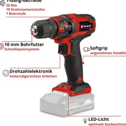 Avvitatore a batteria Einhell Power X-Change TC-CD 18/35 Li - Solo corpo macchin