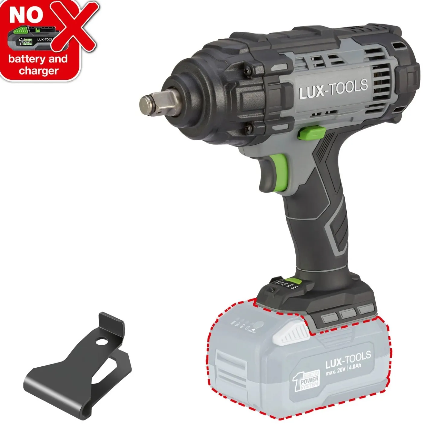 Avvitatore a batteria LUX-TOOLS 20 V 1 PowerSystem - Solo corpo macchina