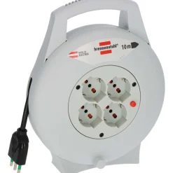 Avvolgicavo 4 prese Vario Line brennenstuhl® H05VV-F 3G1,5 IT grigio 10 m