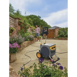 Avvolgitubo automatico Reel Mobile con ruote e tubo 35 m