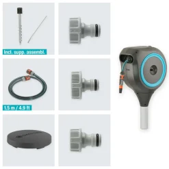 Avvolgitubo da giardino automatico Gardena Rollup M tubo da 20 m Ø 11 mm