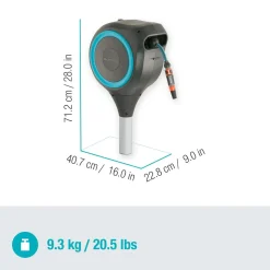 Avvolgitubo da giardino automatico Gardena Rollup M tubo da 20 m Ø 11 mm