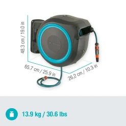 Avvolgitubo da parete automatico Rollup XL Gardena tubo da 35 m Ø 13 mm