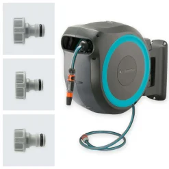 Avvolgitubo da parete automatico Rollup L Gardena tubo da 30 m Ø 13 mm