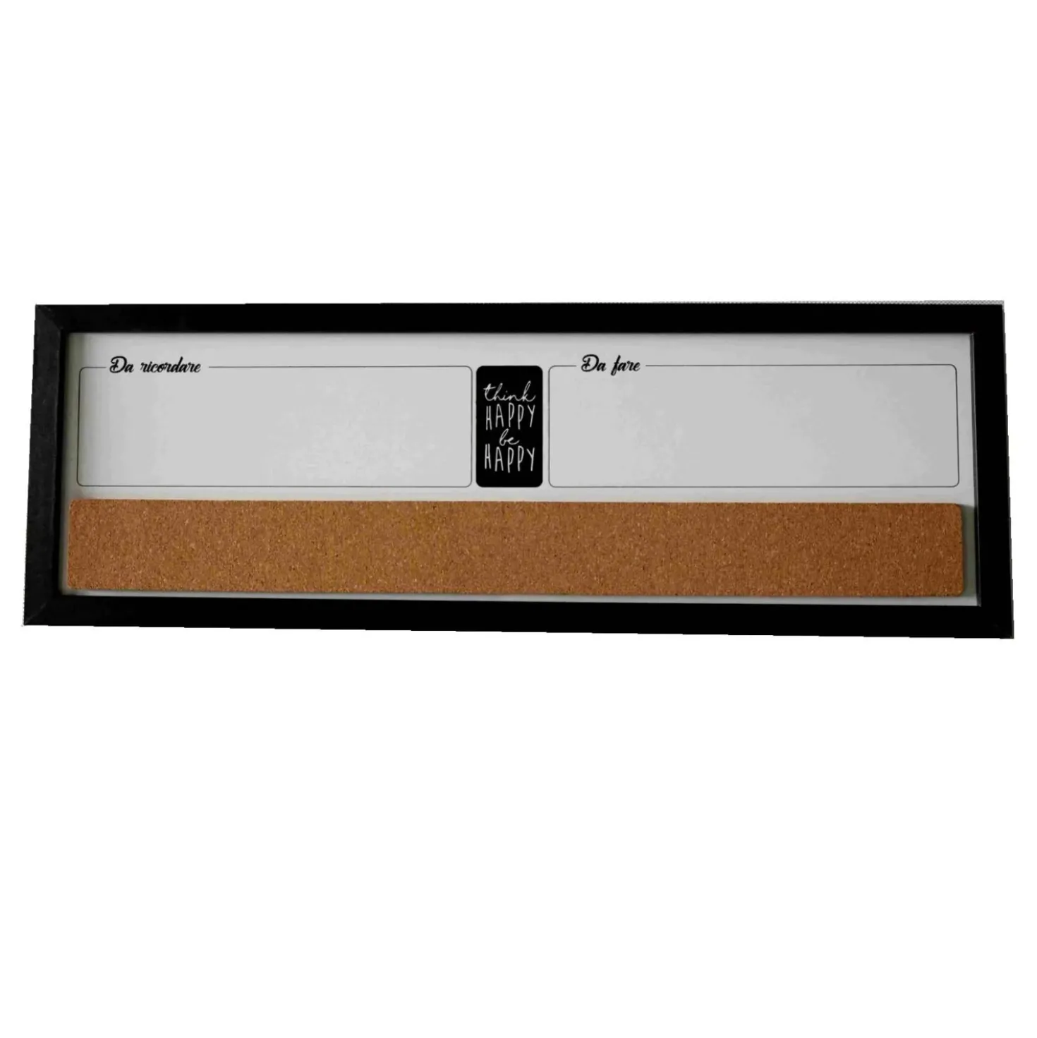 Bacheca con cornice Happy 20x60x1,5 cm