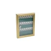 Bacheca portachiavi in alluminio 24 ganci 370x390x40 mm bronzo
