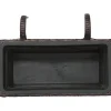 Balconiera in wicker marrone scuro da 22X28X40 cm