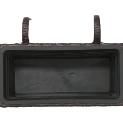 Balconiera in wicker marrone scuro da 22X28X40 cm